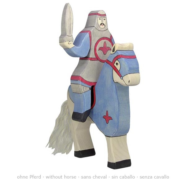 HOLZTIGER Riding Knight with Sword (Blue)