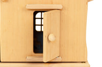 Drewart Doll House with Doors with Natural Roof