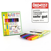 Oekonorm Felt Tip Markers 9 + 1 Eraser