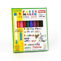 Oekonorm Felt Tip Markers 9 + 1 Eraser