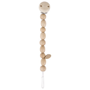 Pacifier Chain Natural Wooden Beads, goki baby