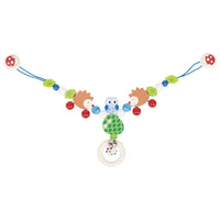 Pram Chain Hedgehog and Owl With Clips, goki baby