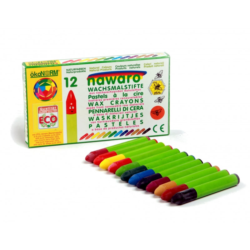 Oekonorm Wax Crayons "nawro" 12 Colors Assorted
