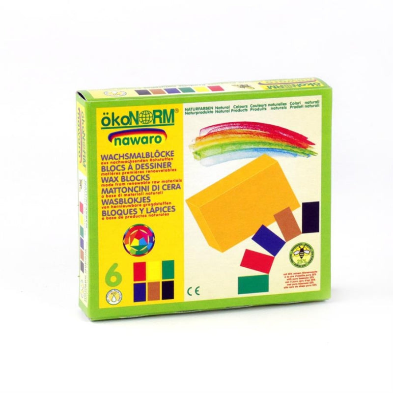 Oekonorm Wax Crayons 6 Colors Assorted