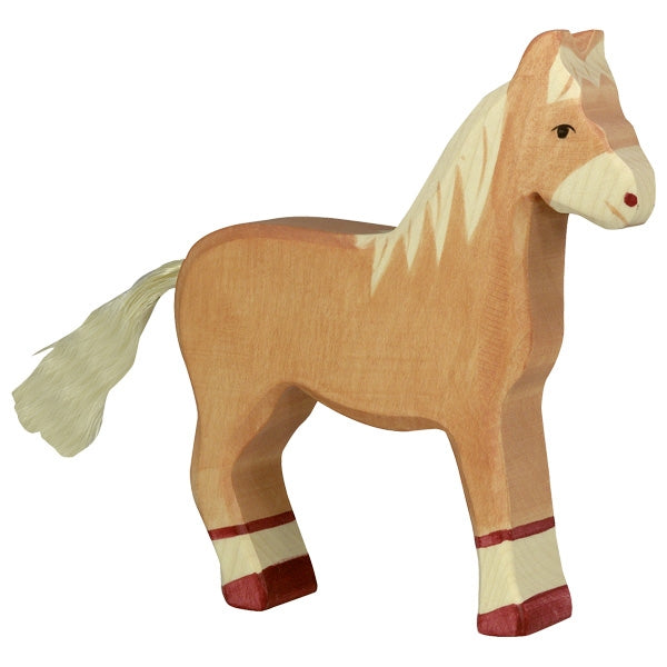 HOLZTIGER Horse (standing, light brown)