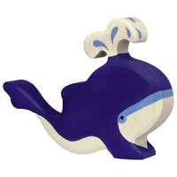 HOLZTIGER Blue Whale with water fountain