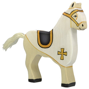 HOLZTIGER Tournament Horse (white, without knight)