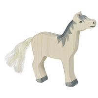 HOLZTIGER Horse, grey mane