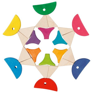 Colour and shape sorting game - 6 colourful fishes, goki evolution