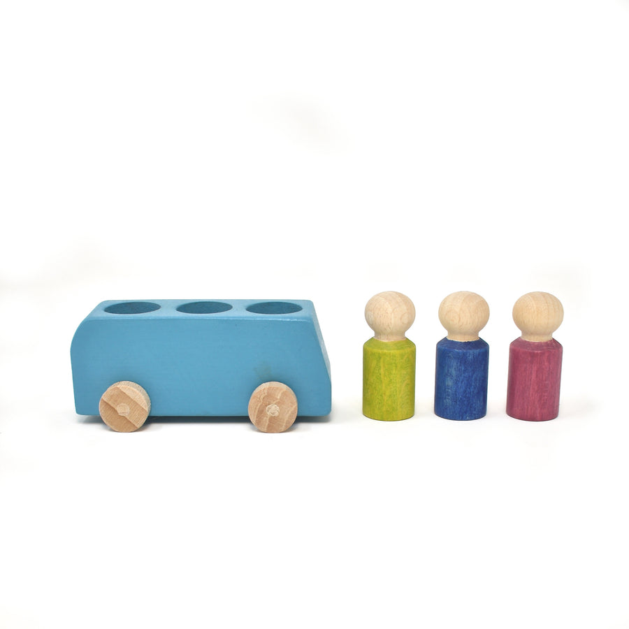 Lubulona Blue Bus with Figures