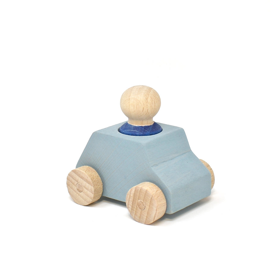 Lubulona Gray Car with Blue Figure