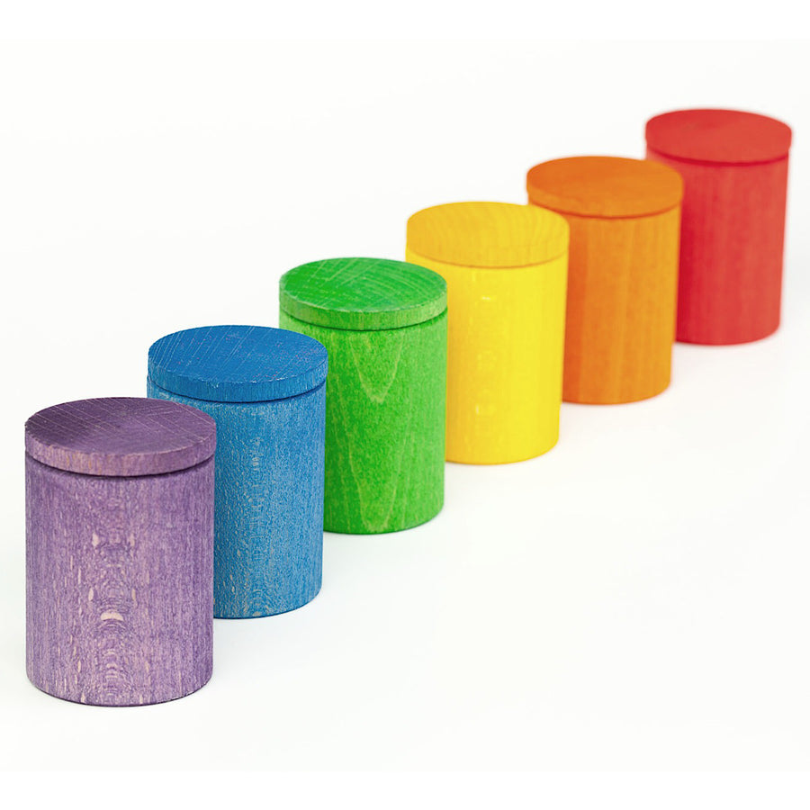 Grapat Six Colored Cups with Lids