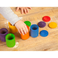 Grapat Six Colored Cups with Lids