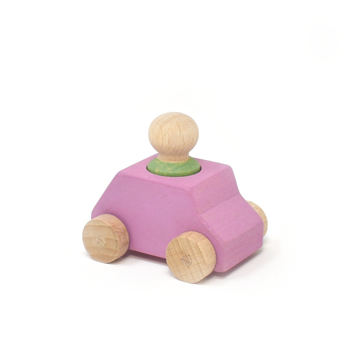 Pink Car with Green Figure