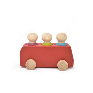 Red Bus with Figures