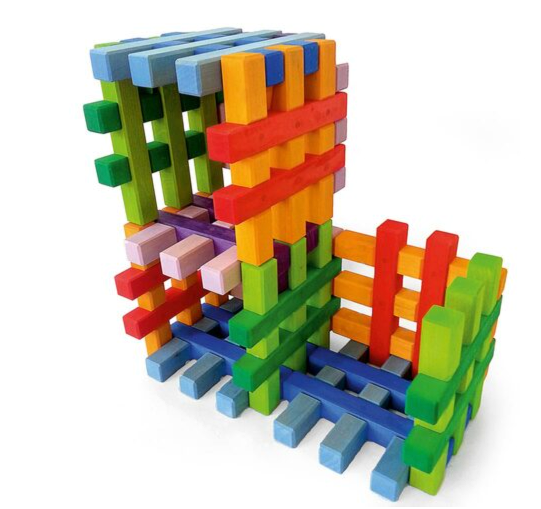 Bauspiel Grid Blocks (colored)
