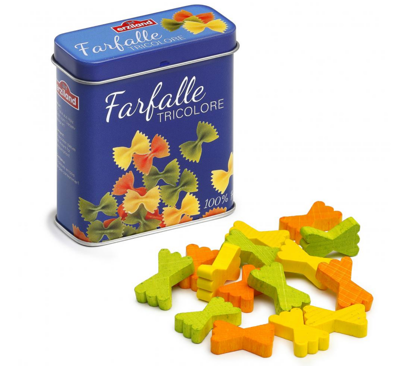 Erzi Pasta Farfalle in a Tin