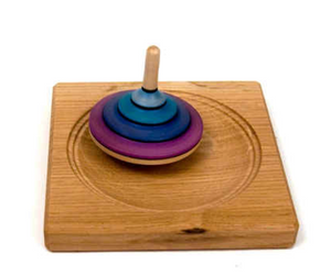 Mader Oak Small Plate for Spinning Tops