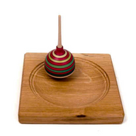 Mader Oak Small Plate for Spinning Tops