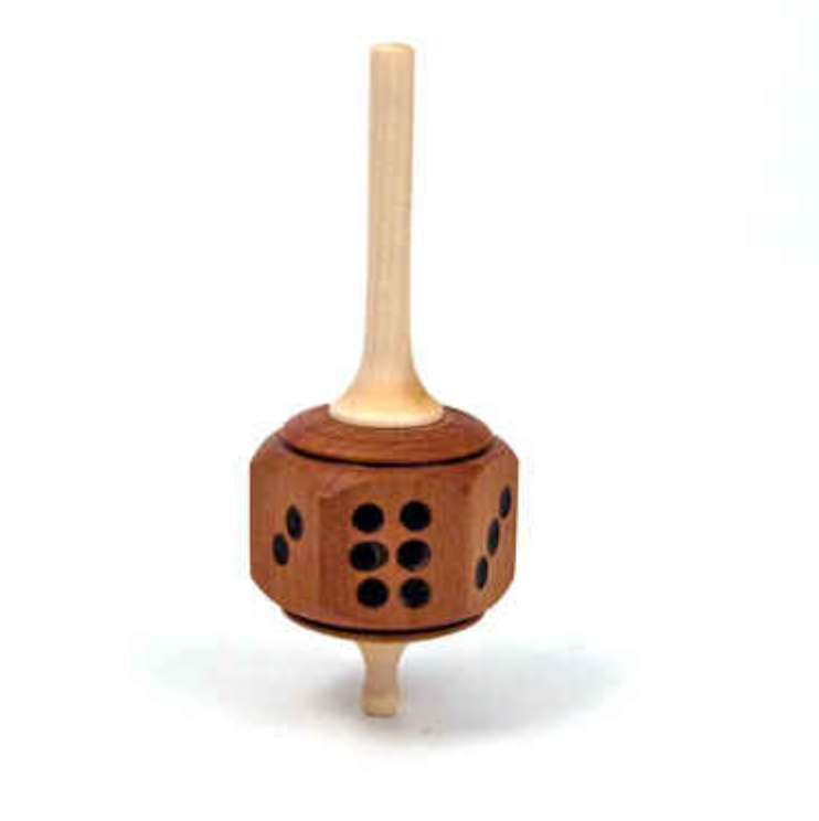 Mader Dice Wooden Spinning Top