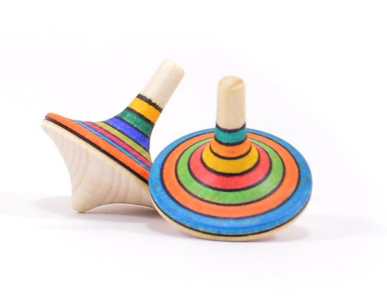 Mader Rallye Stripes Large Spinning Top