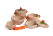 Load image into Gallery viewer, Erzi Natural Cooking Set
