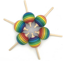 Load image into Gallery viewer, Mader Lolly Spinning Top Rainbow
