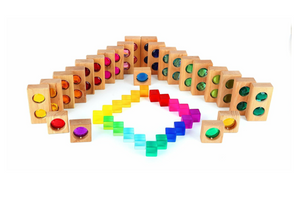 Bauspiel Small Color Street with Lucent Cubes