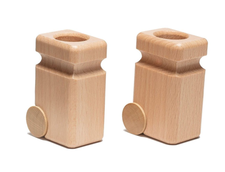 Fagus 2 Garbage Cans (natural)