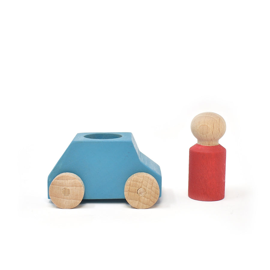 Lubulona Blue Car with Red Figure
